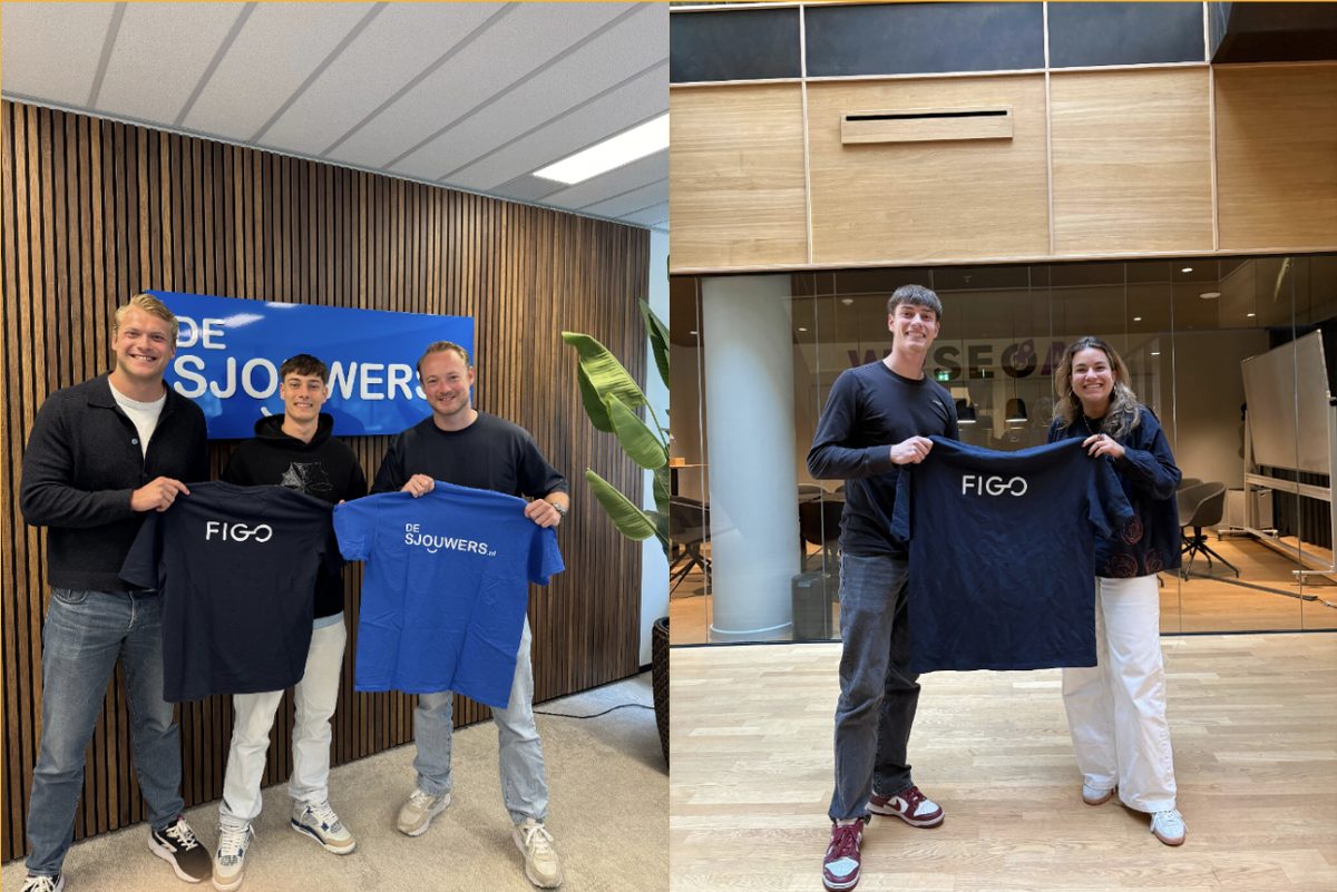 Marketing stage bij Figo in Amsterdam – teamfoto op kantoor